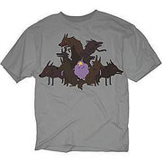 Adventure Time Lumpy Space Princess & Wolves Silver T-Shirt